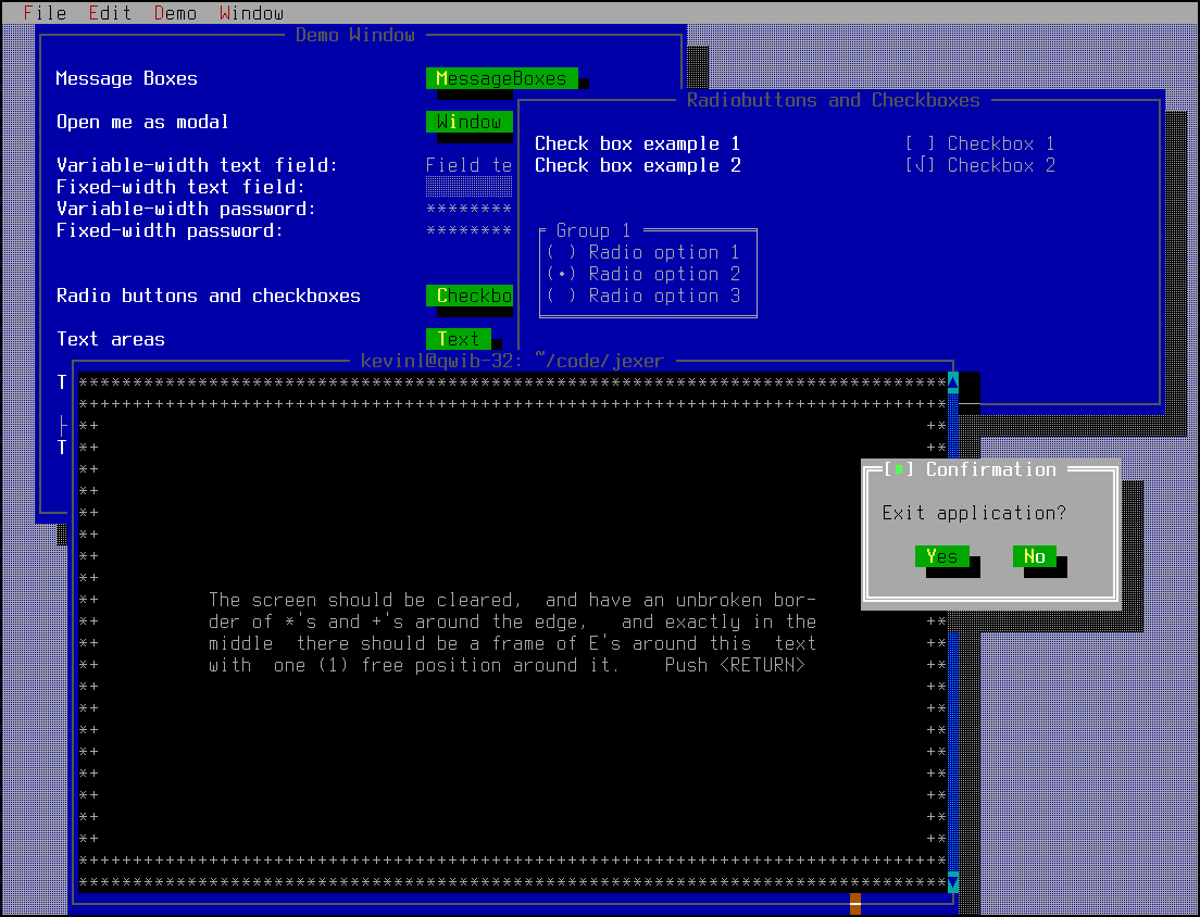 Several Windows Open Including A Terminal